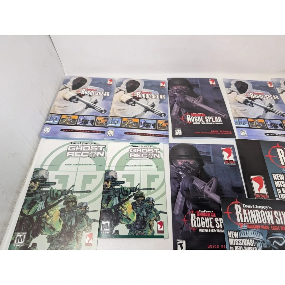 Tom Clancy's Ghost Recon & Rainbow Six PC Game Lot Rogue Spear‎ & More VTG